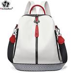 Moda Mochila Feminina Couro Macio Mochila Mulheres Bolsa de Ombro Senhoras Viagem Back Pack Grande Capacidade Dayback Bookbag para a Menina