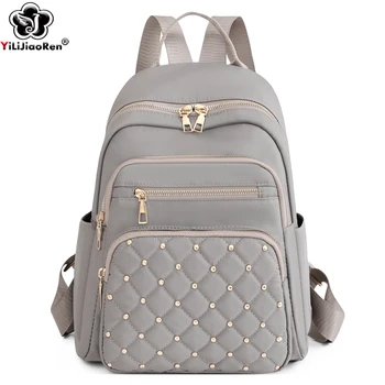 Mochilas de nylon para adolescentes, Sacos escolares grandes para mulheres, Bolsa de ombro, Mochila de viagem Bagpack de moda feminina, alta qualidade