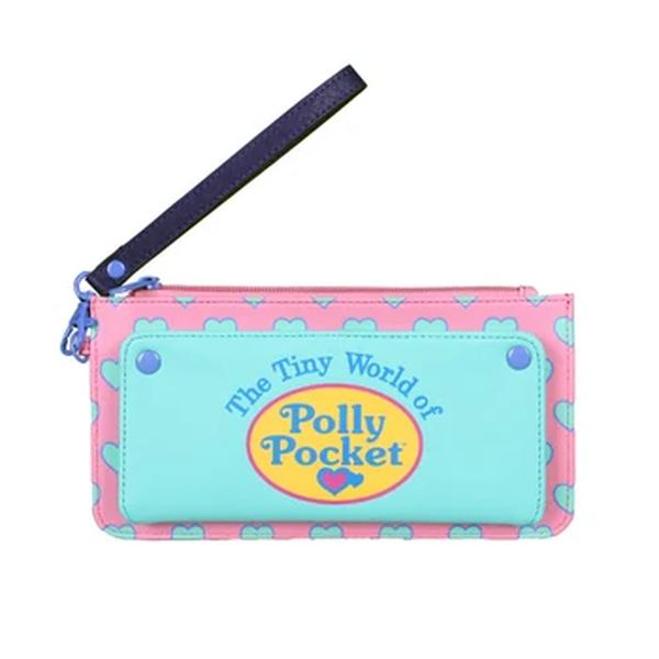 Kawaii Fold Long Wallet para mulheres, titular do cartão, padrão dos desenhos animados, porta-moedas com zíper, bonito