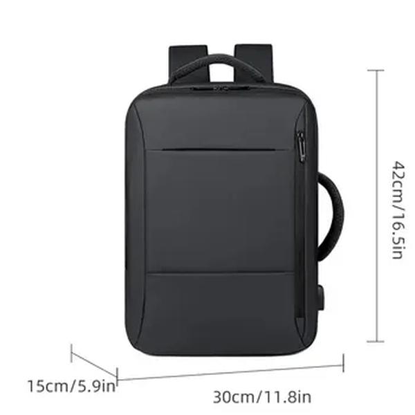 Mochila impermeável de grande capacidade para homens Carregamento USB Bagpack para laptop masculino Mochila de viagem de negócios