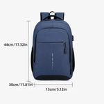 Mochila de grande capacidade masculina, bolsa simples para computador de viagem para estudante