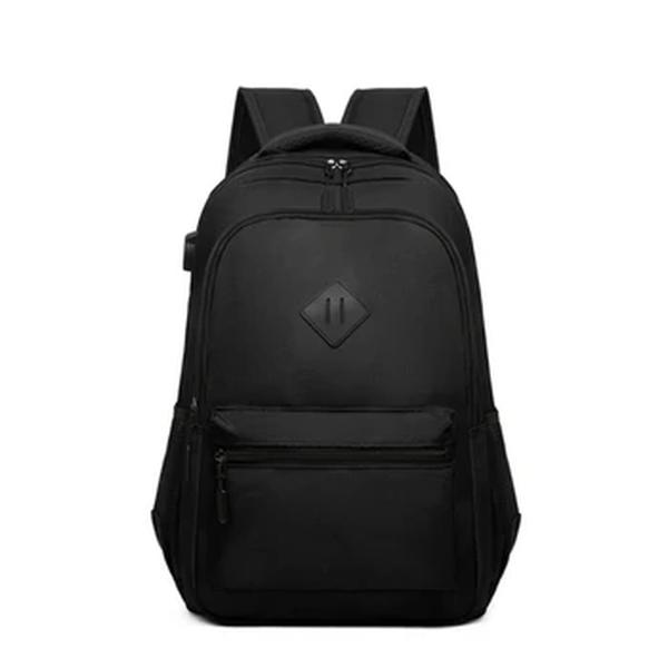 Mochila de carregamento USB impermeável para homens, sacos traseiros do escritório do negócio, mochila para laptop casual, mochilas escolares masculinas, 15,6"