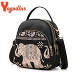 Yogodlns-Mochila de Nylon Multifuncional para Mulheres, Bolsa de Ombro, Bolsa Crossbody, Impressão, Mochila Impermeável, Travel Lady Pack, Moda, Novo