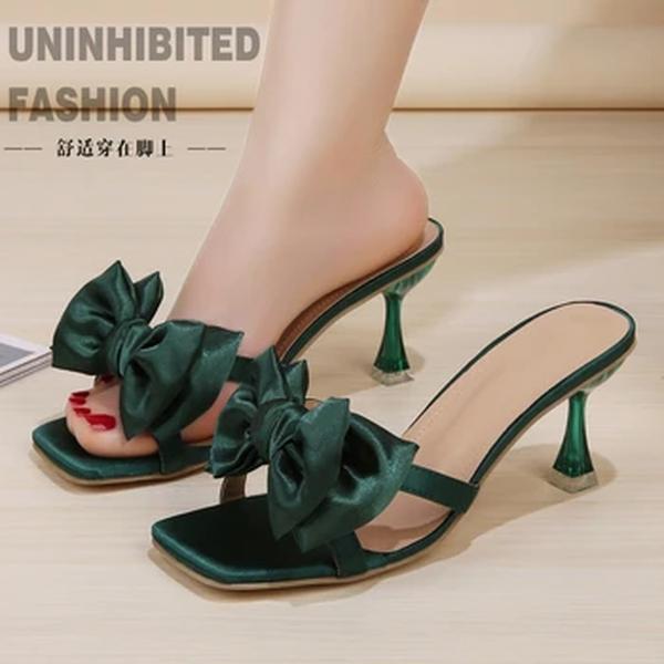 Green High Medium Heel Stiletto Sandals para Mulheres, Frocks, Moda de Luxo, Festa Chique, Casamento Elegante Sapatos Dourados, Sapatos de Designer Sexy