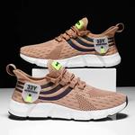 Calçado esportivo respirável masculino, tênis leve, masculino em vulcanização, tênis ao ar livre, corrida, caminhada, verão