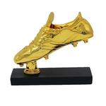 Resina Encantos de Ouro Bota Prêmio, Futebol Match, Futebol Fãs Lembrança, Chapeamento De Ouro Sapato, Troféu Presente, Casa e Escritório Decoração Modelo