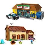 Série Miniso-Filme The Simpson Kwik-E-Mart Casa Modelo, Streetview Blocos de Construção, Tijolos Brinquedos, Decoração, 71006, 71016