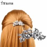 1pc feminino strass cristal clipe de cabelo pente flor mariage noiva dama de honra casamento festa cabelo jóias acessórios