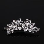 1pc feminino strass cristal clipe de cabelo pente flor mariage noiva dama de honra casamento festa cabelo jóias acessórios