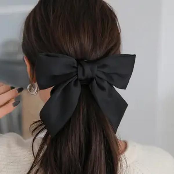 Moda New Black Fabric Bow Acessórios de Cabelo das mulheres Hairpin Hundred Match Girl Korean Net Jewelry