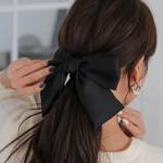 Moda New Black Fabric Bow Acessórios de Cabelo das mulheres Hairpin Hundred Match Girl Korean Net Jewelry