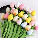 Bouquet De Tulipa Artificial, Flor De Espuma De PE, Decoração De Cerimônia De Casamento, Home Garden Bouquet Decoração, 10pcs