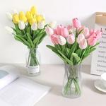 Bouquet De Tulipa Artificial, Flor De Espuma De PE, Decoração De Cerimônia De Casamento, Home Garden Bouquet Decoração, 10pcs