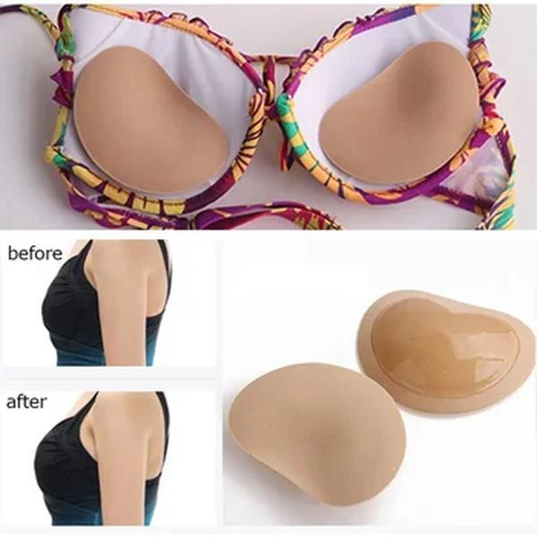 Conjunto de biquíni de almofada torácica para mulheres, push up, acolchoado, maiô, swimwear, mais grosso, respirável, sutiã de esponja, 2022, 2023