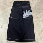 JNCO-Jeans Big Crown Padrão para Homens e Mulheres, Jeans de Cintura Alta, Harajuku Americano, Hip Hop de Rua, Retro, Y2K, Novo