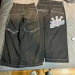 JNCO-Jeans Big Crown Padrão para Homens e Mulheres, Jeans de Cintura Alta, Harajuku Americano, Hip Hop de Rua, Retro, Y2K, Novo