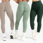 Leggings de treino sem costura para mulheres Scrunch Bum, cintura alta Yoga Pants, roupas de ginástica Butt, roupas esportivas ativas, calças justas Pilates, sem esforço