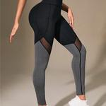 Leggings femininas para levantamento de bumbum, ginástica, cintura alta, secagem rápida, calças esportivas com cintura elástica, calças para exercícios, leggings de treino