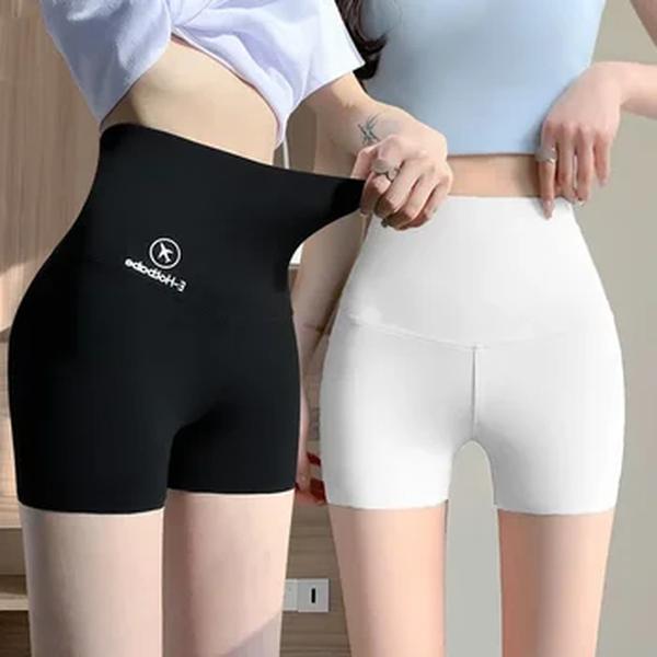 Calça feminina fina de seda gelada, leggings antiexposição para uso externo, calças de tubarão ioga sem costura, verão