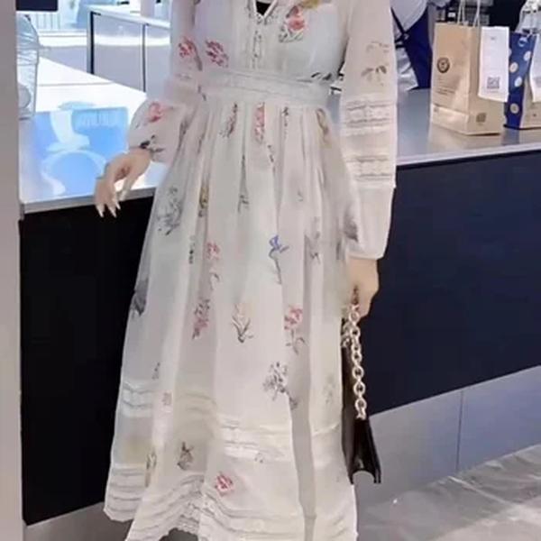 Saia longa rami impressão, Lindo vestido de verão, Rami Print, 2024