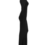 Vestido feminino sexy preto manga comprida bodycon maxi, elegante vestidos de festa, casual streetwear feminino, moda clube, outono, novo