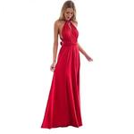 Vestido longo de bandagem vermelha para mulheres, Vestidos Boho para menina, Multi Corda, Vestidos bandagem para festa, Moda sexy, Verão