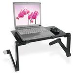 Mesa portátil dobrável para notebook e tv, cama, liga de alumínio, ipad, computador, mesa preguiçosa, notebook, tv, base para mouse