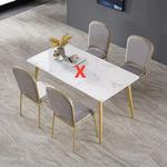 Conjunto de mesa e cadeira estilo nórdico marbledining pequeno apartamento moderno simples retangular mesa de jantar casual طاولة قهوة