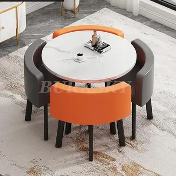 Mesa de jantar de luxo e cadeira, mesa de lazer, mesa lateral de café e chá, móveis para sala de estar