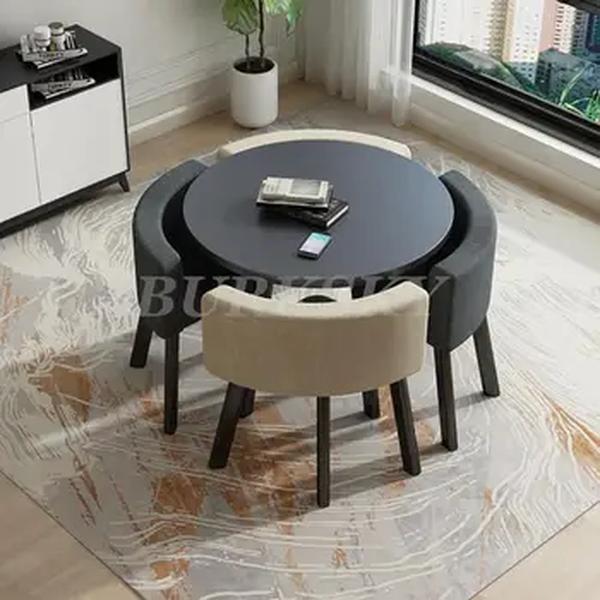 Mesa de jantar de luxo e cadeira, mesa de lazer, mesa lateral de café e chá, móveis para sala de estar