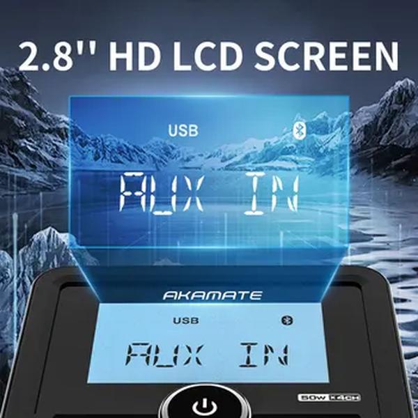 GRANDnavi-Marine Stereo Radio, Bluetooth FM, AM, Mídia digital, Leitor de áudio, Impermeável para iate, ATV, UTV, Carrinho de golfe, Motocicleta