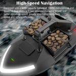 Sonar-barco de pesca controle remoto com retorno automático, barco isca à prova d'água com velocidade fixa, até 500m, 3 controle remoto, 40gps