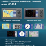 LCD GPS Plotter Gráfico com Antena e Built-in Classe B + AIS Combo Transponder, ONWA KP-39A, 7 "Cor, Marinha Navegador GPS