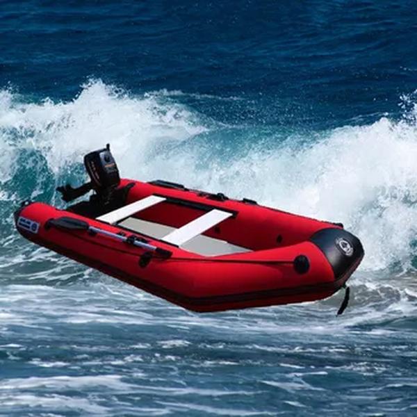 Barco a remo profissional Solarmarine com bomba e remo, tapete de ar para 5 pessoas, barcos de assalto de pesca infláveis no chão para o mar