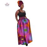 Roupas africanas para mulheres, saia comprida com estampa africana, maxi saias, comprimento no tornozelo, roupas femininas plus size 6xl brw wys8