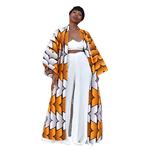 Vestidos africanos para mulheres, estampa étnica, trench coat longo solto, streetwear dashiki, roupas africanas, cardigan, quimono