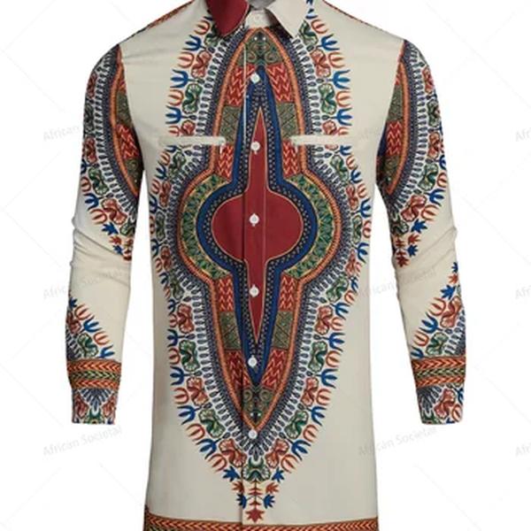 Roupas tradicionais masculinas africanas, camisa de tecido com estampa africana da nigeria, camisa de manga longa étnica de grandes dimensões, roupas culturais