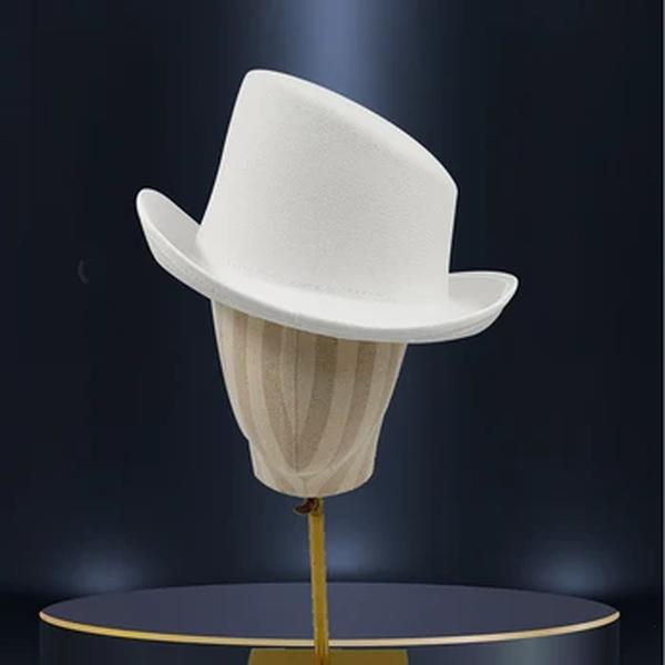 Boné Fedora para homens e mulheres, Cosplay Cavalheiro Derby Hat, Chapéu Mágico de Forma Britânica, Alta Qualidade, Unissexo, Novo, Outono, 2023