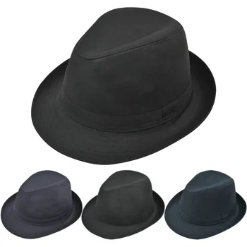 Chapéu xadrez masculino Fedoras Top Jazz, chapéu-coco adulto, outono e inverno