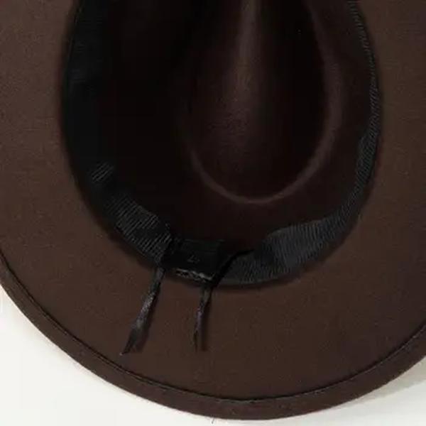 Chapéu de jazz de lã feminino, decoração de folhas, comércio exterior europeu e americano, versão coreana dos britânicos, outono e inverno