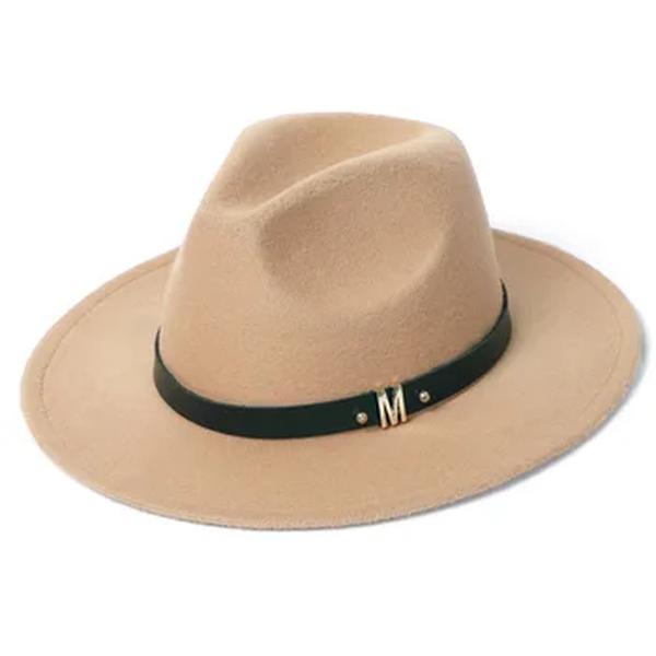 Nova moda masculina fedora chapéu feminino jazz chapéu elegante outono inverno imitação de lã britânico chapéu superior ao ar livre casual chapéu de feltro