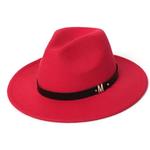 Nova moda masculina fedora chapéu feminino jazz chapéu elegante outono inverno imitação de lã britânico chapéu superior ao ar livre casual chapéu de feltro