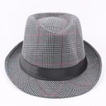 Chapéu-coco retrô masculino, versão clássica, Fedoras masculinos, chapéu xadrez jazz top, chapéu de sol casual de praia, boné estilo britânico, adulto