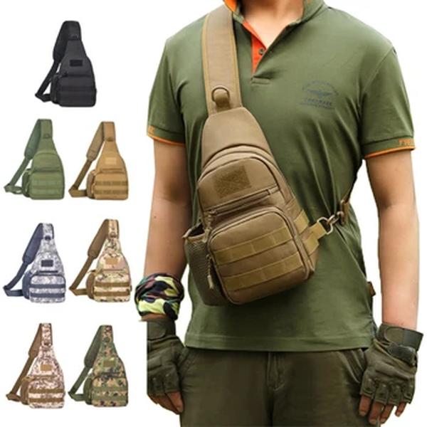 Bolsa de peito de ombro tática camuflagem para homens, estilingue ao ar livre, multicam, camping, viagens, caminhadas, caça, militar, crossbody, Y6322