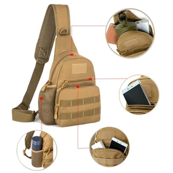 Bolsa de peito de ombro tática camuflagem para homens, estilingue ao ar livre, multicam, camping, viagens, caminhadas, caça, militar, crossbody, Y6322