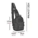 Versátil Tactical Sling Mochila, Peito Body Bag, Caminhadas e Caça Carry Bag