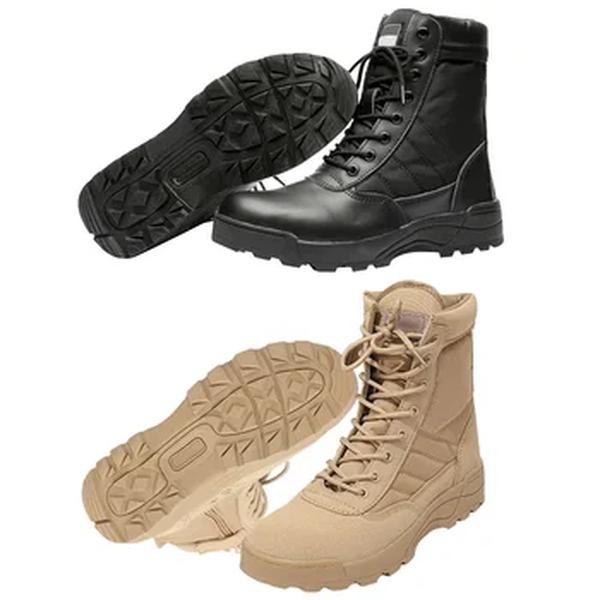 Botas de combate respirável no deserto masculinas, sapatos de montanhismo, cano alto, tático, militar, leve, antiderrapante, inverno