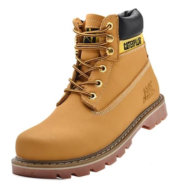 Couro feminino inverno tornozelo treking militar neve amarelo preto botas táticas calçados ao ar livre para homens sapatos de trabalho snealers