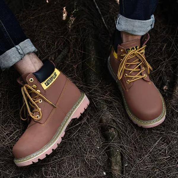 Couro feminino inverno tornozelo treking militar neve amarelo preto botas táticas calçados ao ar livre para homens sapatos de trabalho snealers