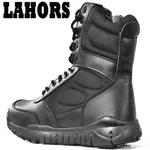 LAHORS-Botas militares táticas para homens, couro de couro, botas do exército de combate do deserto, sapatos de caminhada ao ar livre